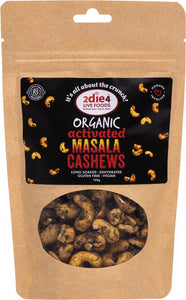 2DIE4 LIVE FOODS Organic Activated Masala Cashews 120g