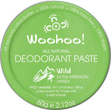 WOOHOO BODY Deodorant Paste (Tin)  Wild - Extra Strength 60g