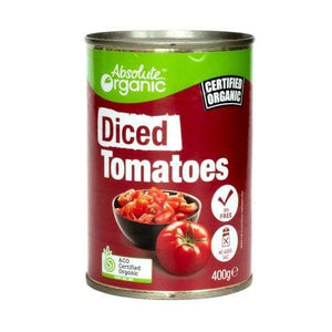 Tomatoes Diced 400g Absolute Organic ACO