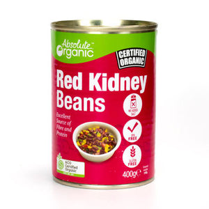 Beans Red Kidney (Tin) 400g Absolute Organic ACO