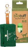 BIOTUFF Dog Waste Bags & Dispenser  4 X 15 Bag Rolls 60