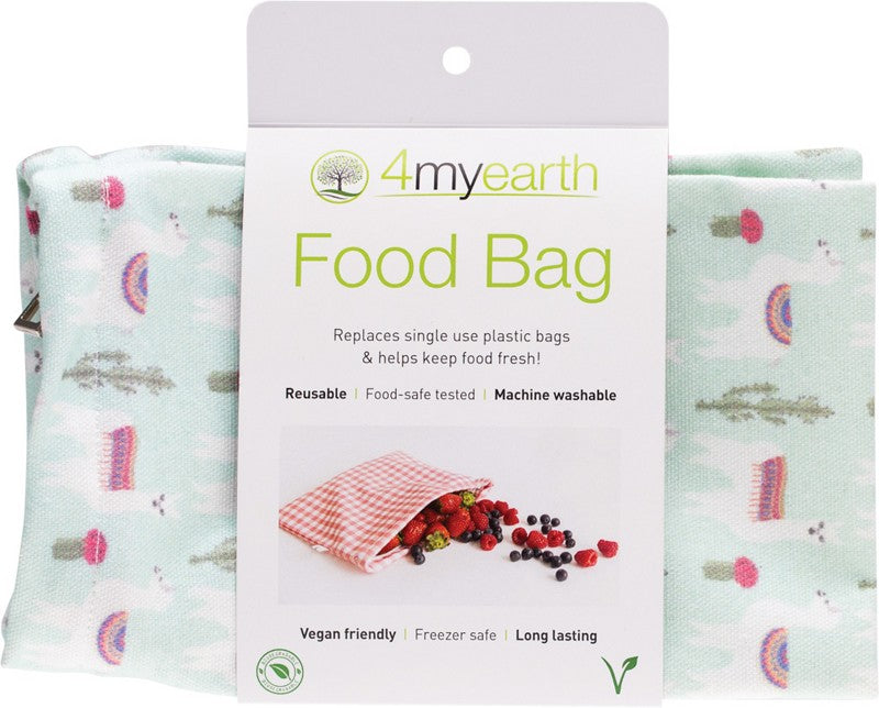 4MYEARTH Food Bag  Llamas - 25x20cm 1