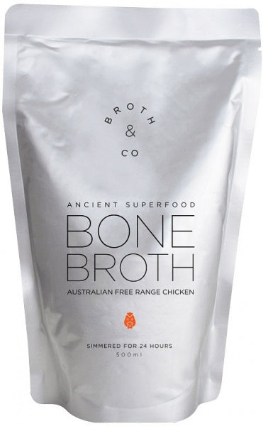 Broth & Co Free Range Chicken Bone Broth 500ml Pouch