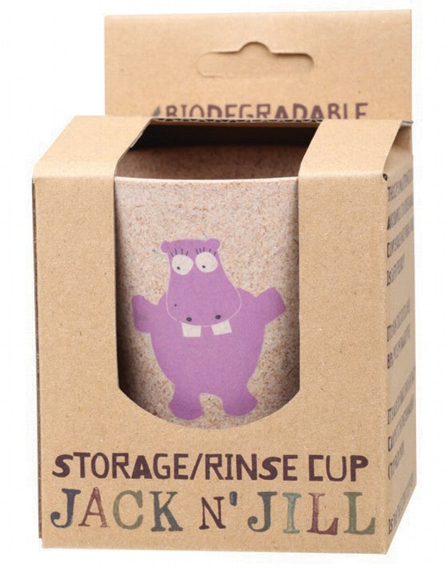 JACK N' JILL Storage/Rinse Cup  Hippo - Biodegradable 1
