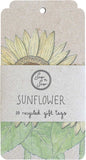 SOW 'N SOW Recycled Gift Tags - 10 Pack  Sunflower 10