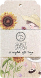 SOW 'N SOW Recycled Gift Tags - 10 Pack  Secret Garden 10