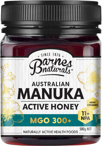 Barnes Naturals Australian Active Manuka Honey MGO 300+ 500g