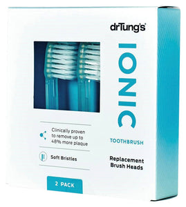 DR TUNG'S Ionic Toothbrush (Soft)  Replacement Heads (Twin Pack) 2