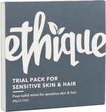 ETHIQUE Trial Pack  4x Minis - Sensitive Skin & Hair 60g