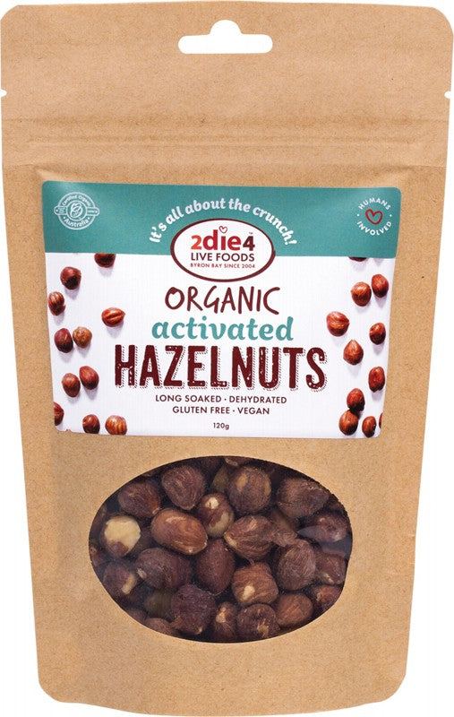 2DIE4 LIVE FOODS Organic Activated Hazelnuts 120g