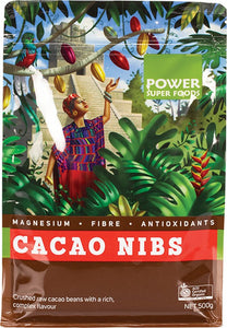 POWER SUPER FOODS Cacao Nibs  "The Origin Series" 500g