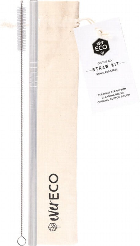 EVER ECO Stainless Steel Straw Kit - Straight 1
