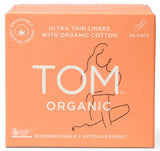 TOM ORGANIC Panty Liners (Wrapped)  Ultra Thin Liners For Everyday 26