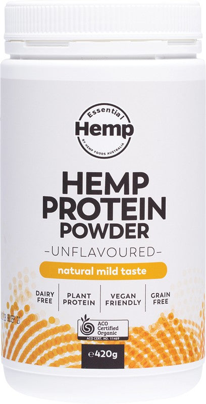 ESSENTIAL HEMP Organic Hemp Protein  Unflavoured 420g