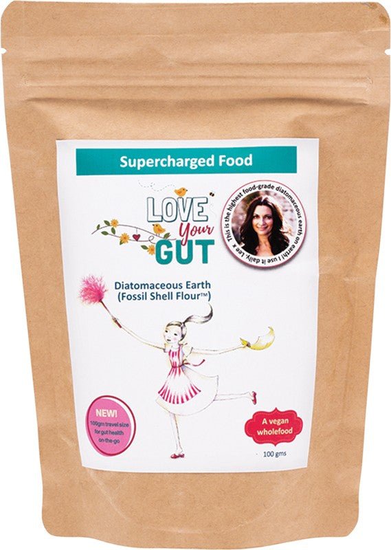 SUPERCHARGED FOOD Love Your Gut Powder  Diatomaceous Earth 100g