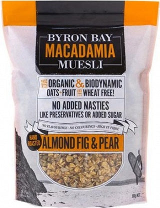 Byron Bay Macadamia Muesli Almond Fig & Pear 900g