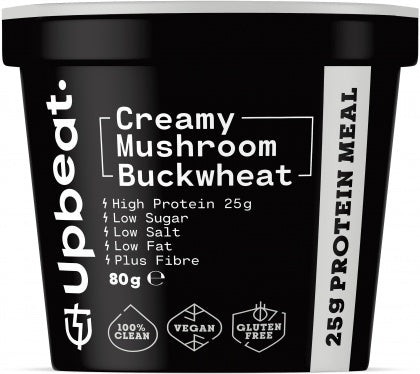 Upbeat Creamy Mushroom Buckwheat Protein Ready Meal G/F 80g JUL20