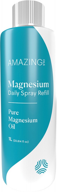 AMAZING OILS Magnesium Daily Spray Refill  Pure Magnesium Oil 1L