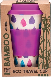 LUVIN LIFE Bamboo Cup  Raindrops 430ml