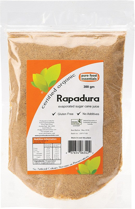 PURE FOOD ESSENTIALS Rapadura Sugar  Granules 300g