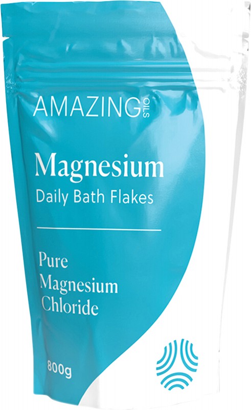 AMAZING OILS Magnesium Daily Bath Flakes  Pure Magnesium Chloride 800g