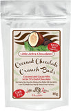 LITTLE ZEBRA CHOCOLATES Dark Chocolate Crunch Buds  Coconut 85g