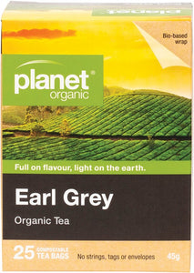 PLANET ORGANIC Herbal Tea Bags  Earl Grey 25