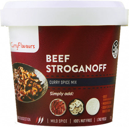 Curry Flavours Beef Stroganoff Curry Spice Mix Tub 100g