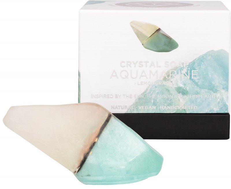 SUMMER SALT BODY Crystal Soap  Aquamarine - Lemongrass 155g