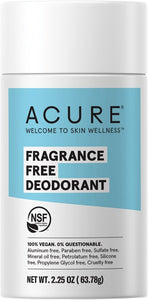 ACURE Deodorant Stick  Fragrance Free 63g