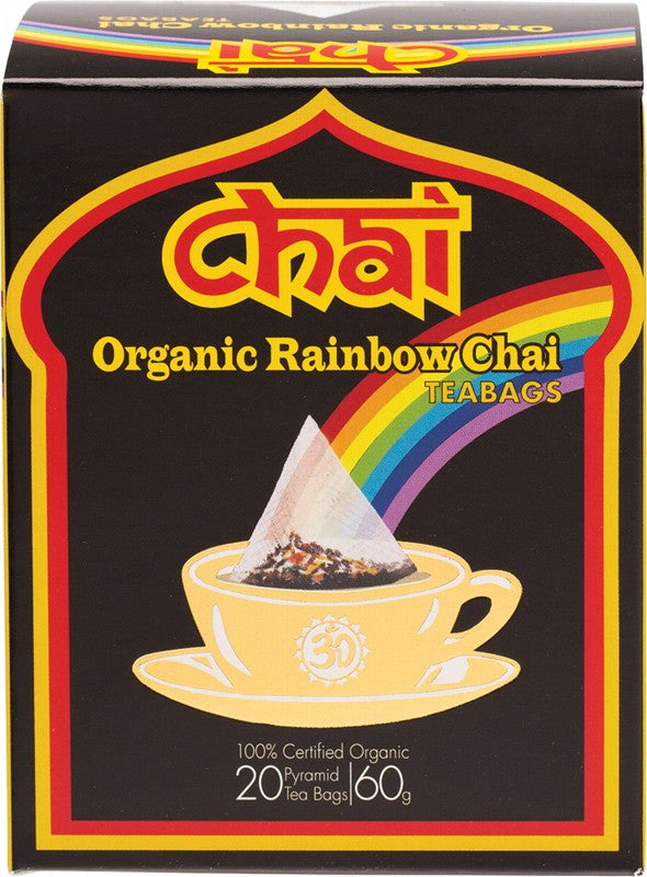 CHAI TEA Organic Rainbow Chai  Tea Bags 20
