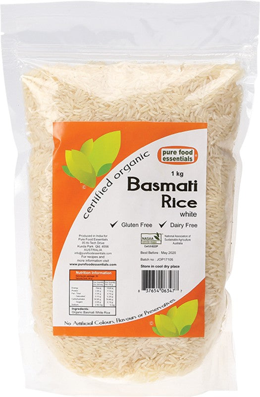 PURE FOOD ESSENTIALS Rice  Basmati 1kg