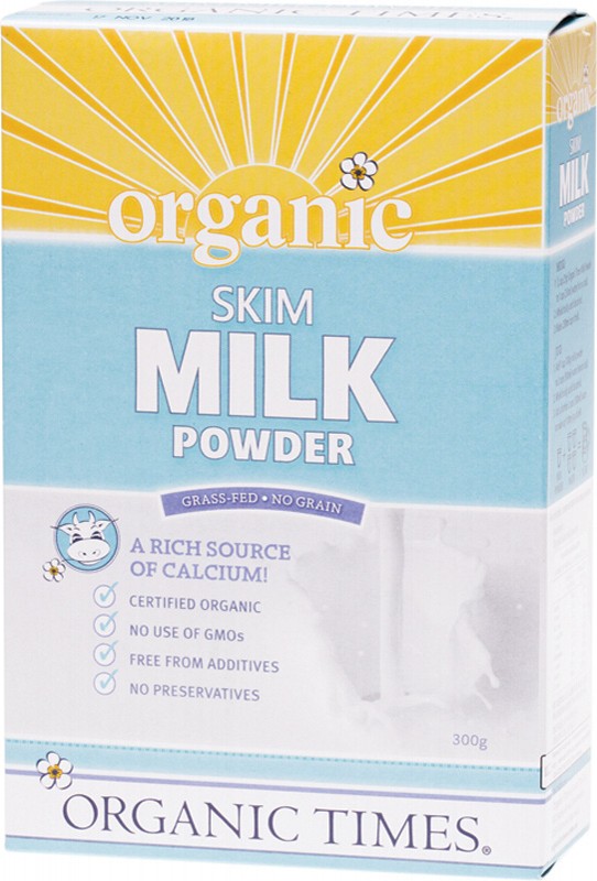 ORGANIC TIMES Milk Powder  Skim 300g
