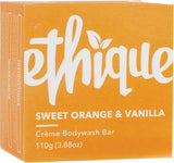 ETHIQUE Solid Crème Bodywash Bar  Sweet Orange & Vanilla 110g