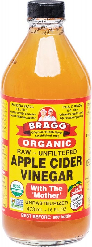 BRAGG Apple Cider Vinegar  Unfiltered & Contains The Mother 473ml