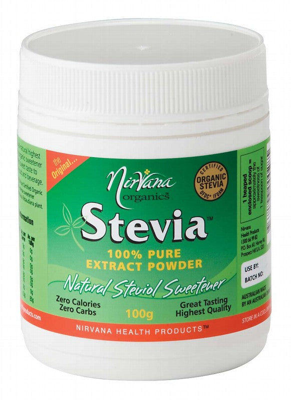 NIRVANA Stevia  100% Pure Extract Powder 100g