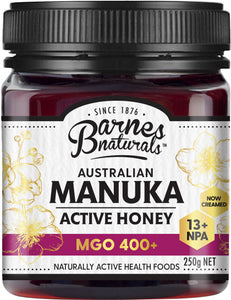 Barnes Naturals Australian Active Manuka Honey MGO 400+ 250g
