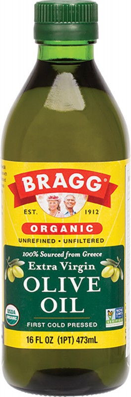 BRAGG Olive Oil (Extra Virgin)  Unrefined & Unfiltered 473ml