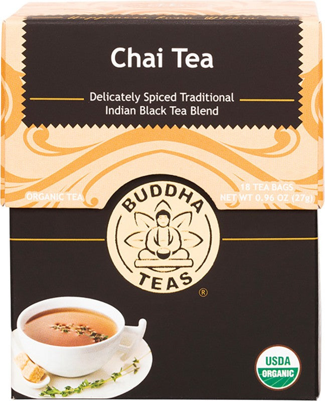 BUDDHA TEAS Organic Tea Bags  Chai Tea 18