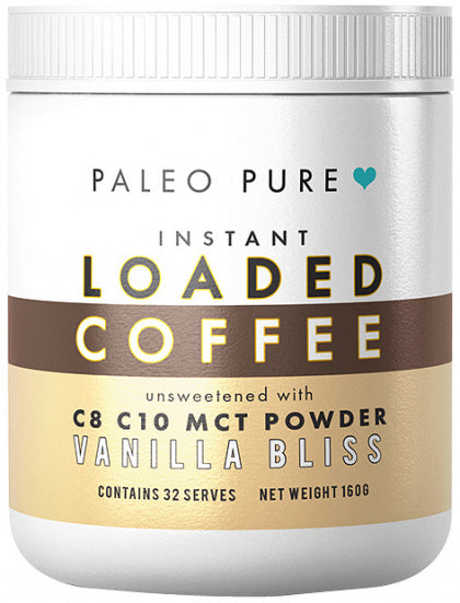 Paleo Pure Loaded Instant Coffee Vanilla Bliss 160g