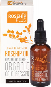 ROSEHIP PLUS Rosehip Oil  ACO Certified & Cold Pressed 50ml