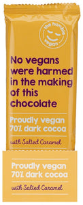 THE HUMBLE VEGAN 70% Dark Cocoa  With Salted Caramel 15x80g