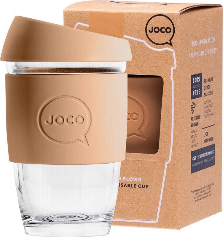 JOCO Reusable Glass Cup  XSmall 6oz - Butterum 177ml