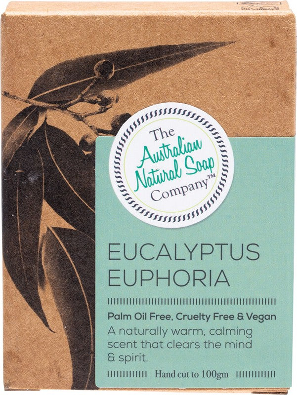 THE AUSTRALIAN NATURAL SOAP CO Soap Bar  Eucalyptus Euphoria 100g