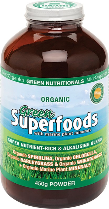 GREEN NUTRITIONALS Organic Green Superfoods  Powder 450g