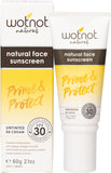 WOTNOT Natural Face Sunscreen 30 SPF  Untinted BB Cream 60g