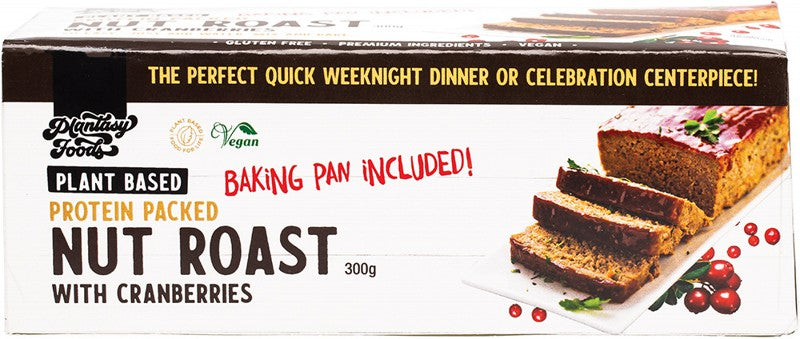 PLANTASY FOODS Nut Roast With Cranberries  Includes Baking Pan 300g