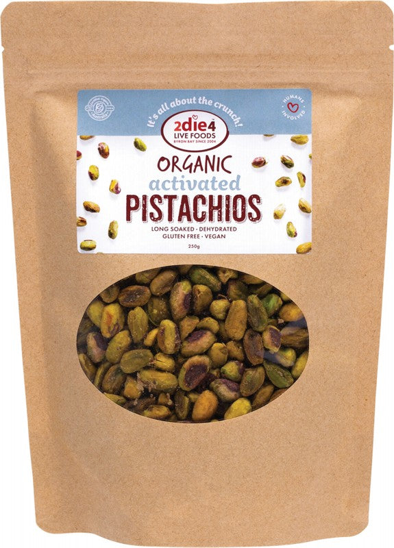 2DIE4 LIVE FOODS Organic Activated Pistachios 250g