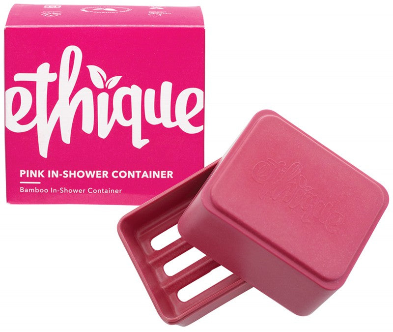 ETHIQUE Bamboo & Cornstarch Shower Container  Pink 1