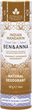 BEN & ANNA Natural Soda Deodorant Stick  Indian Mandarin 60g